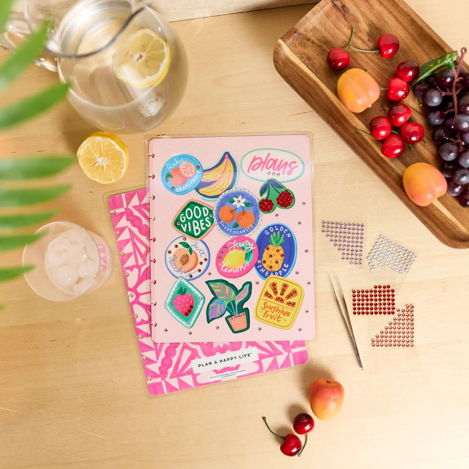 Happy Planner Sweet Plans Classic DIY couverture agenda fruits