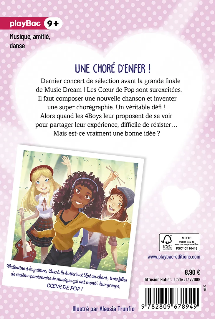 Coeur de Pop Une choré d'enfer Tome 5 livre 8-12 ans