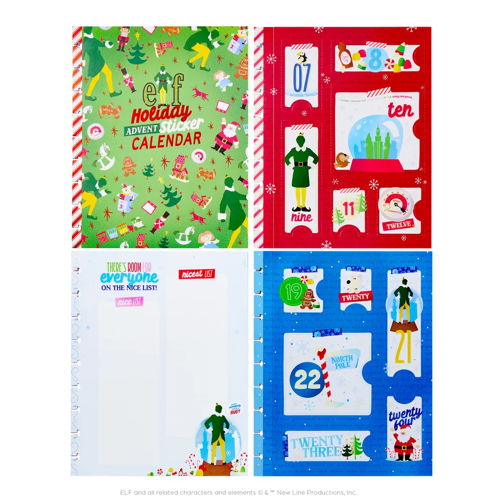 Happy Planner Elf calendrier avent stickers Noël