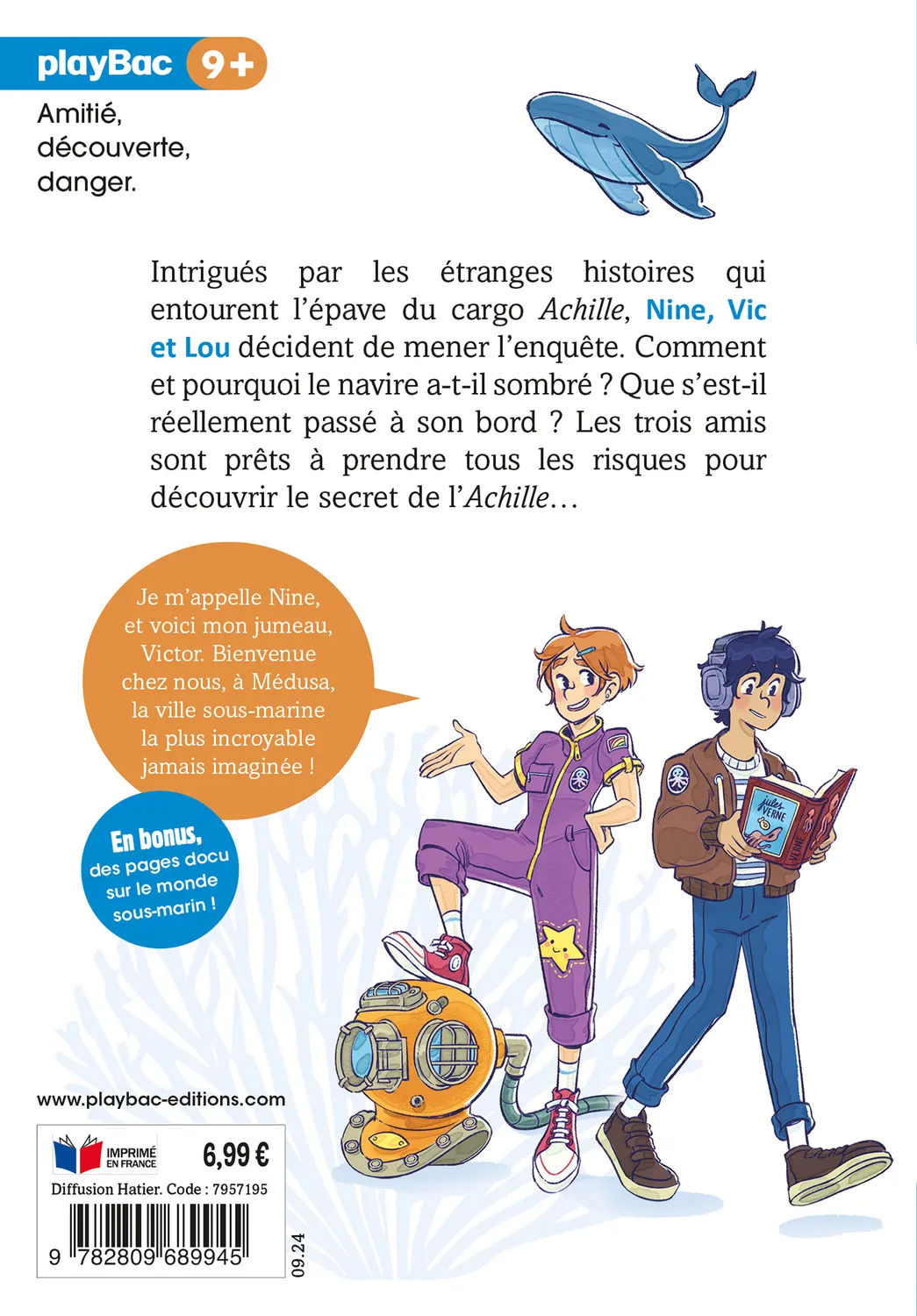 Frigobloc Mission Médusa Tome 2 roman enfant secret de l'Achille