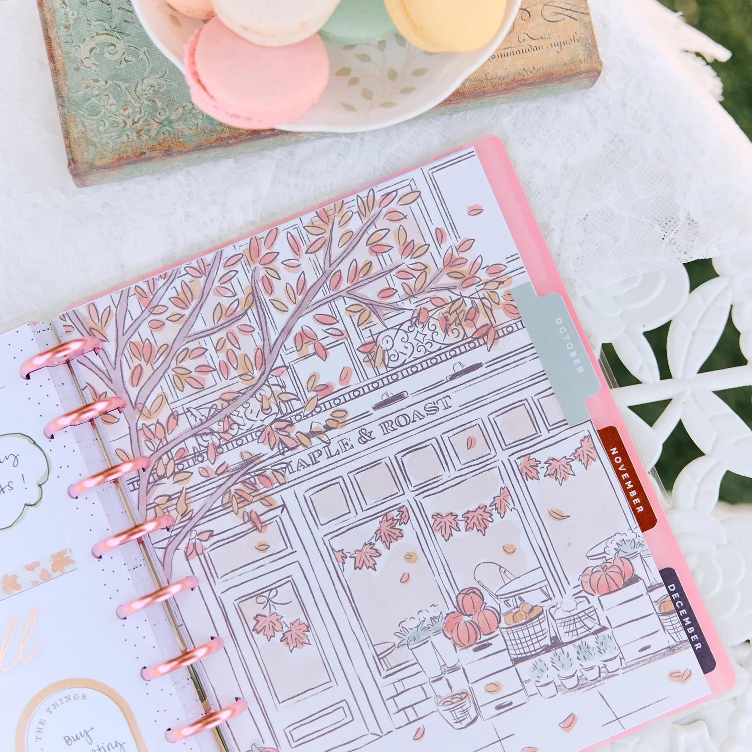 Happy Planner Seasonal Sidewalks agenda Classic Dashboard 2027