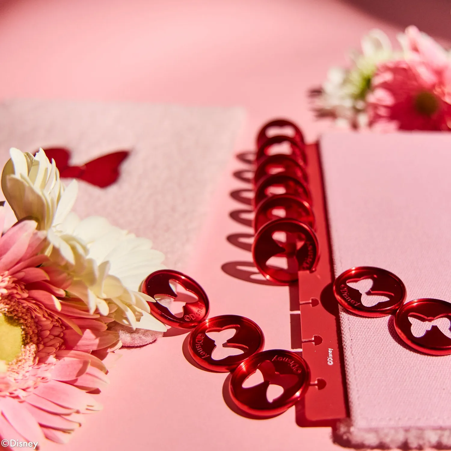 Happy Planner Minnie Nœud Rouge disques métal Medium 11 anneaux