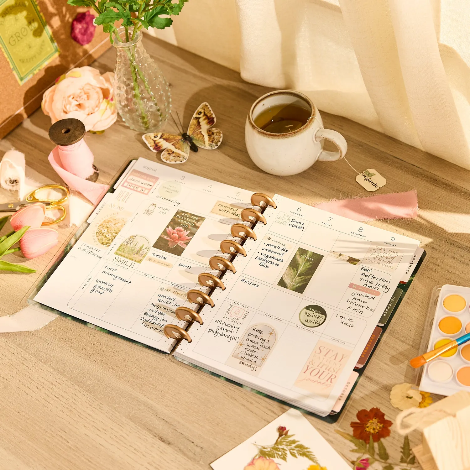 Happy Planner Modern Nature agenda bien-être 2026-2027 Classic