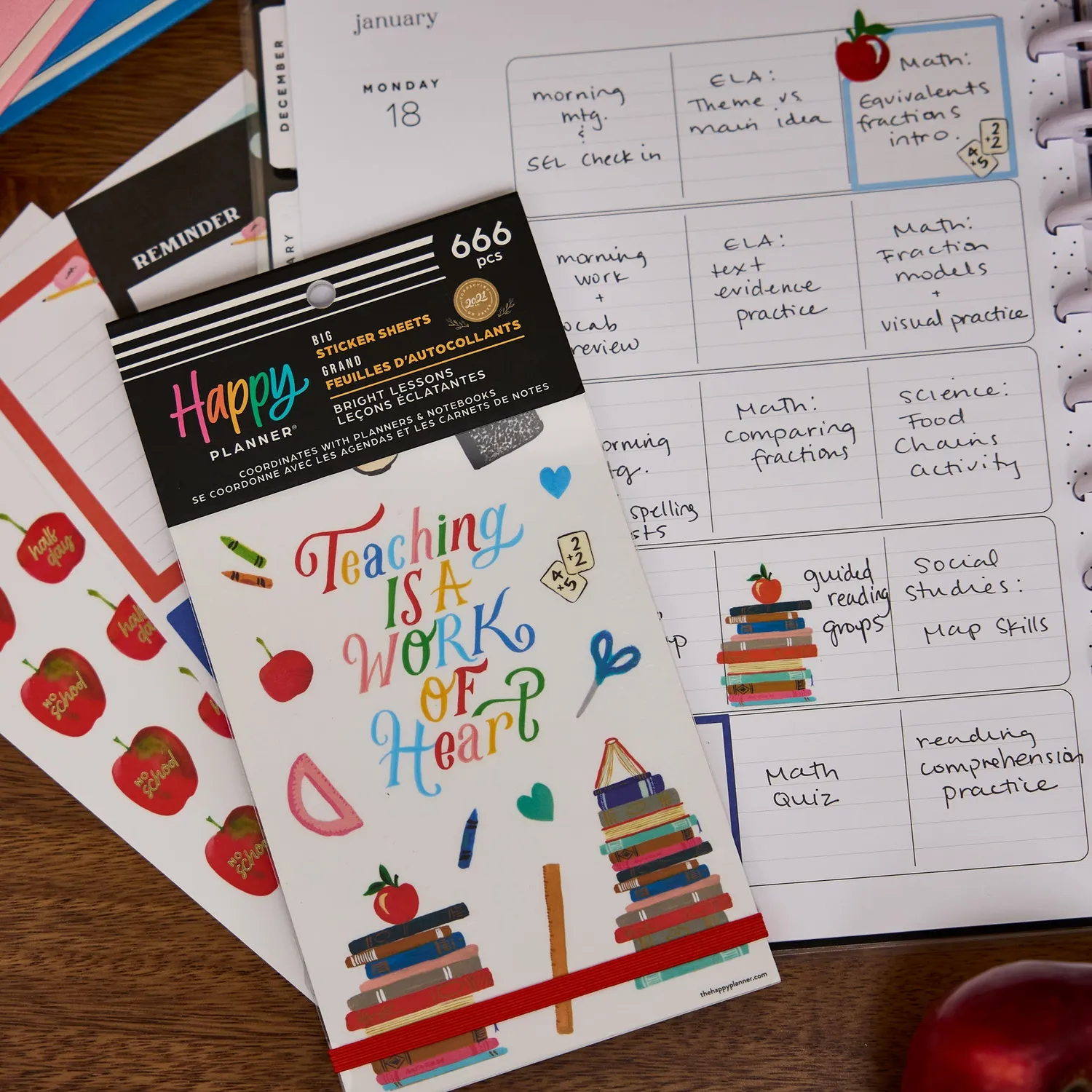 Me & my big ideas Bright Lessons Value Pack stickers Big enseignant