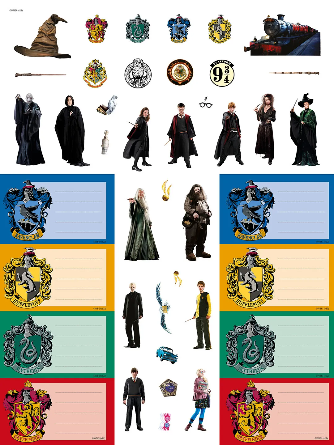 Frigobloc Harry Potter Mon calendrier organiseur 2023-2024 calendrier 16 mois