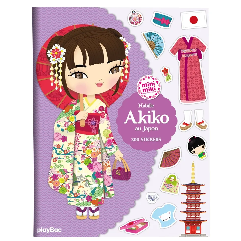 Frigobloc Minimiki Habille Akiko au Japon stickers 300