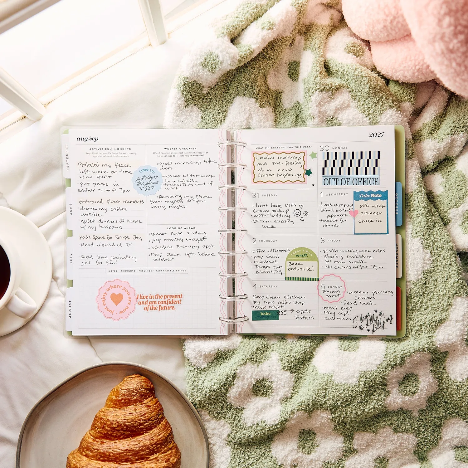Happy Planner 2027 Screen Free Society agenda Classic Downtime