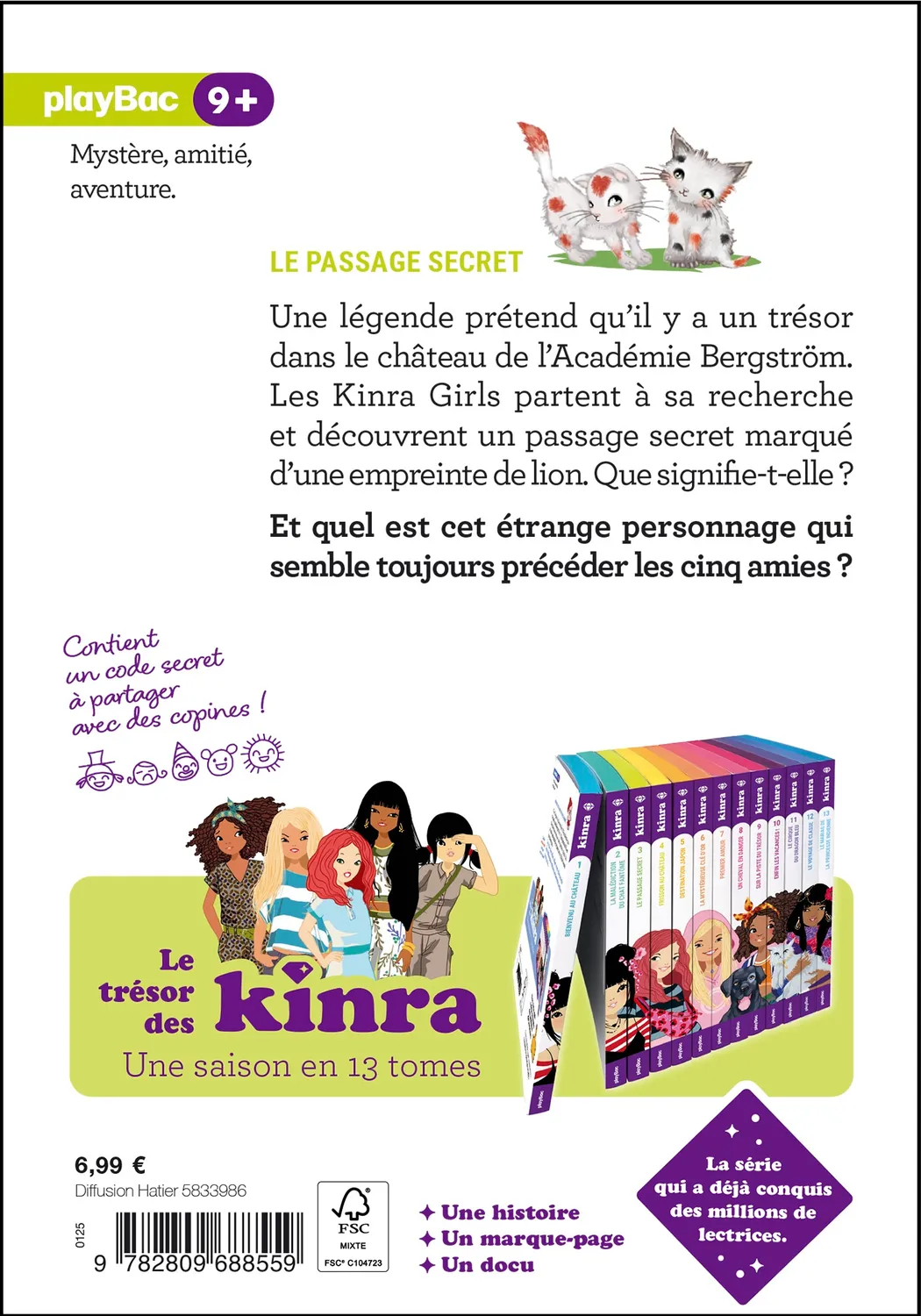 Frigobloc Kinra Girls Le trésor des Kinra Tome 3 roman fille