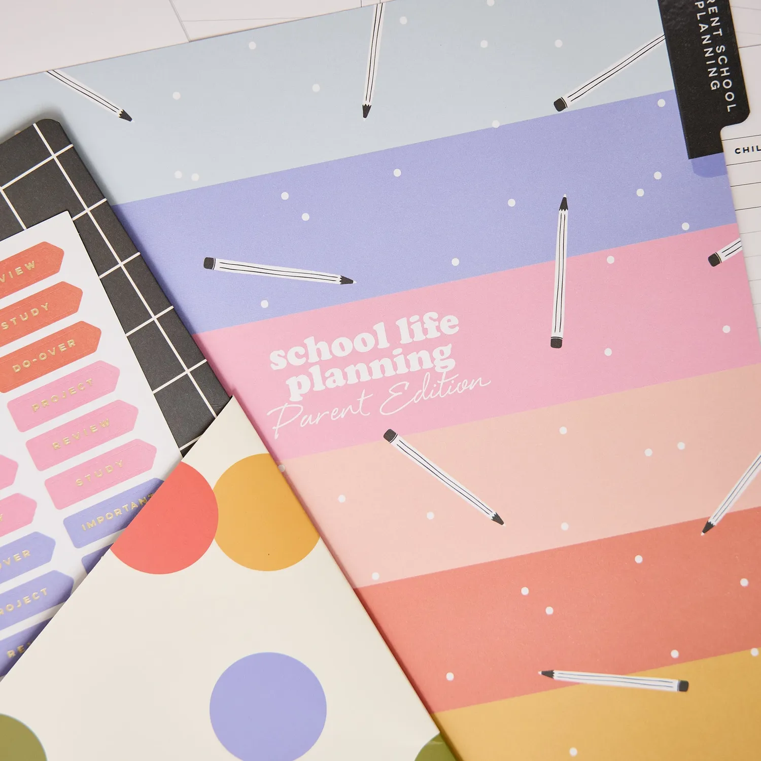 Happy Planner School Doodles Parent's School Life Planning pack accessoires Big