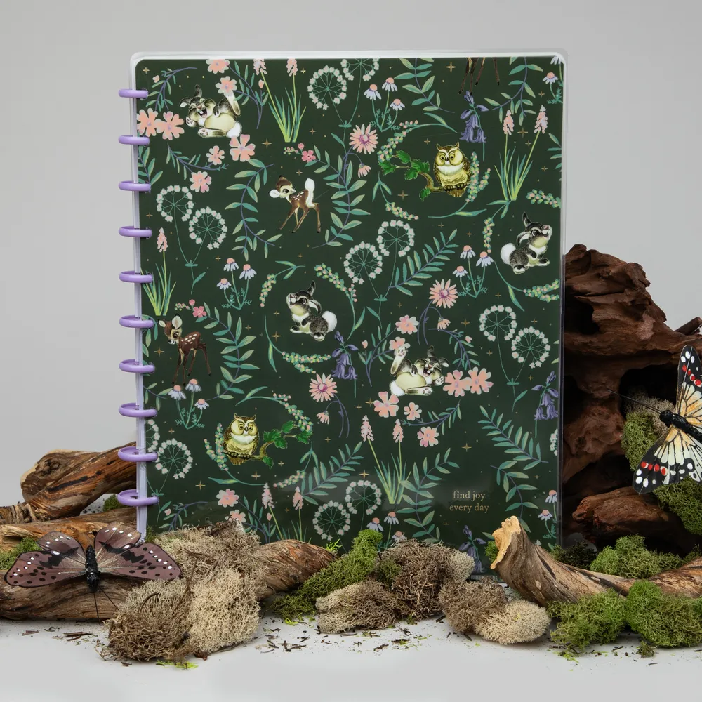 Happy Planner Bambi Springtime carnet Big pointillé ligné 60 feuilles