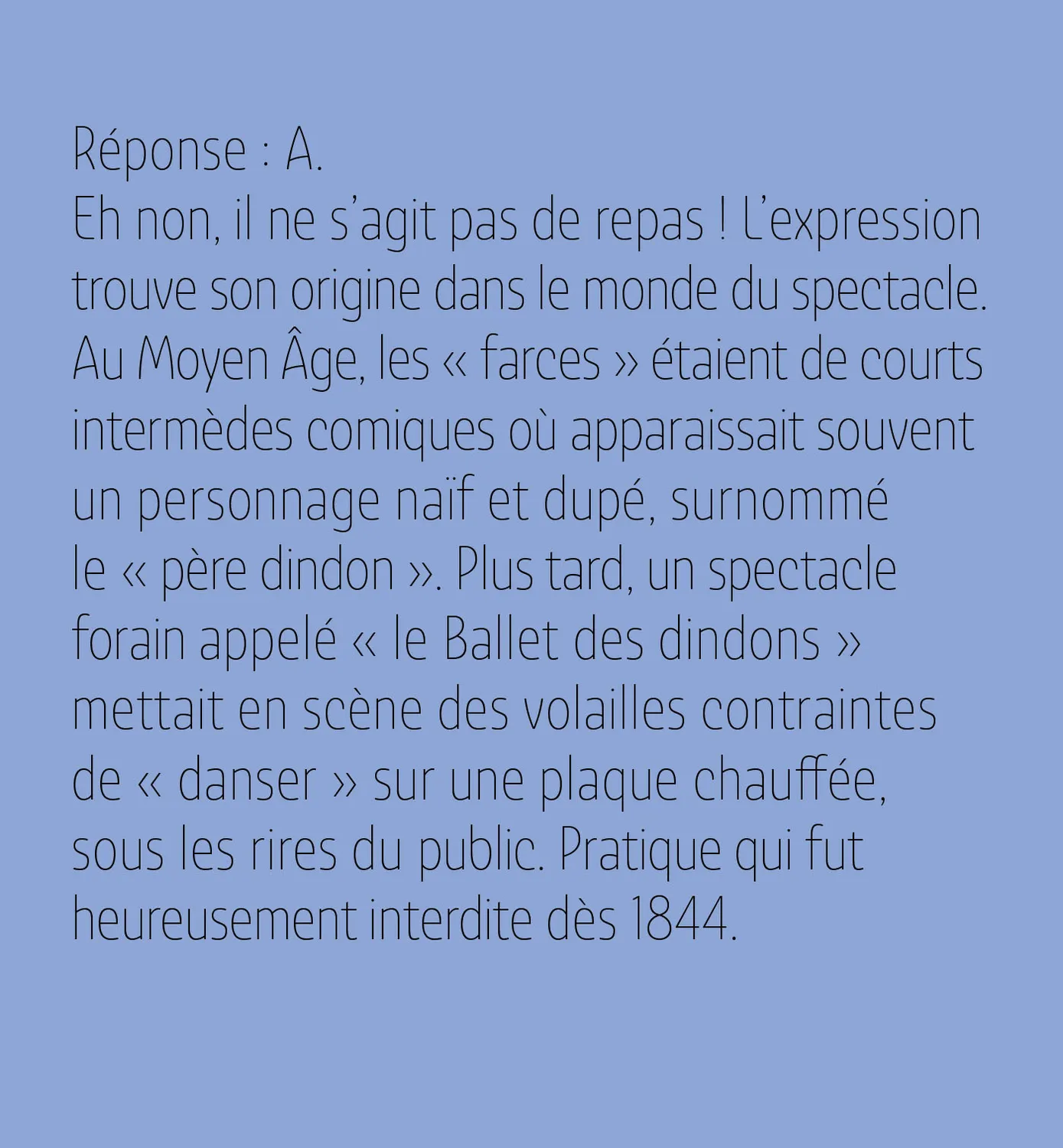 Frigobloc 365 pourquoi dit-on mini calendrier quiz