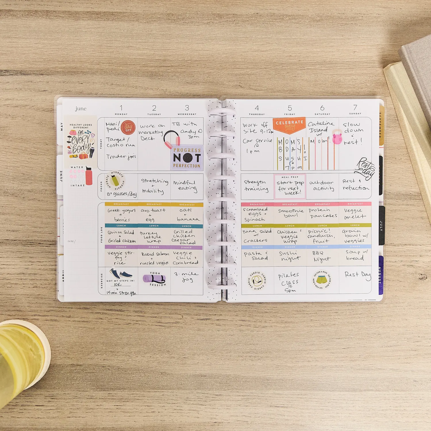 Happy Planner Fitness Icons 2026 agenda fitness Classic 12 mois