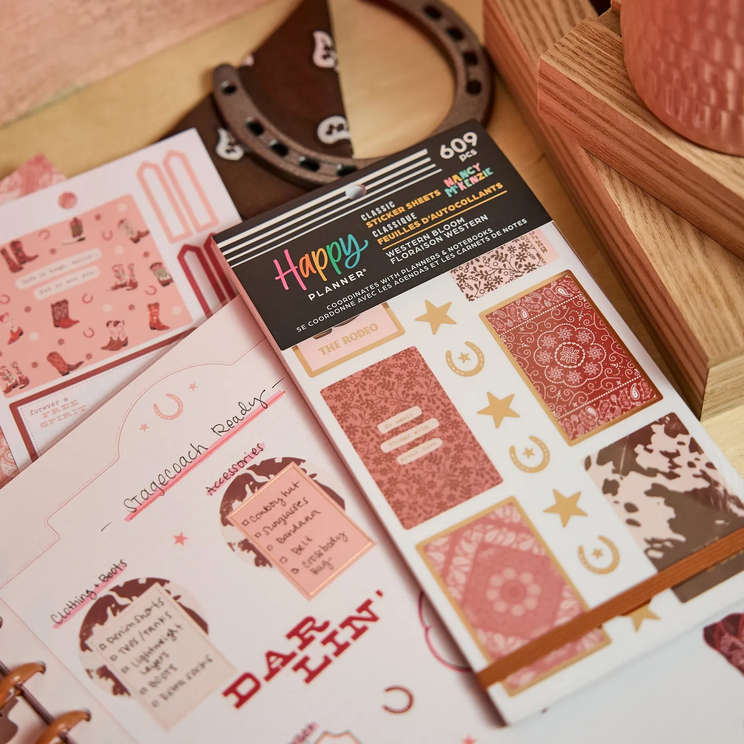Happy Planner Western Bloom stickers value pack 30 western