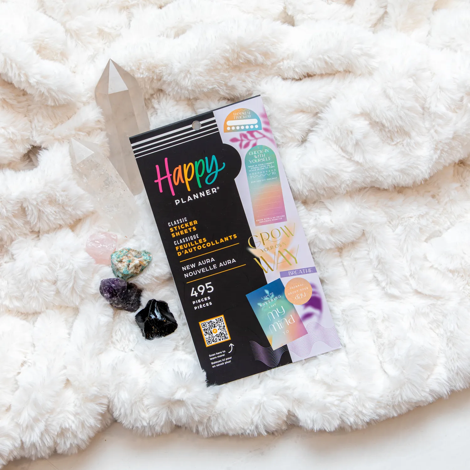 Happy Planner New Aura Wellness stickers Classic 495 pièces