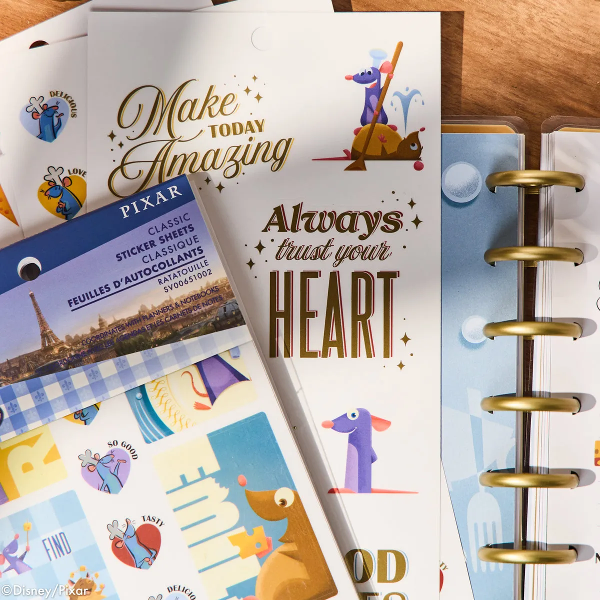 Happy Planner Disney Ratatouille carnet stickers 30 feuilles 882 pièces