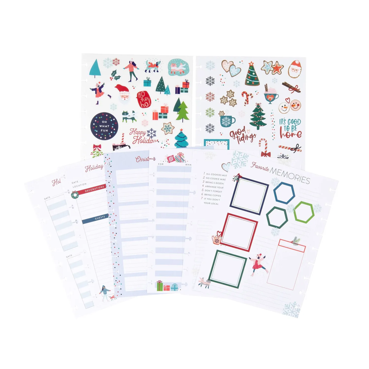 Happy Planner Merry & Bright recharge agenda Noël Classic
