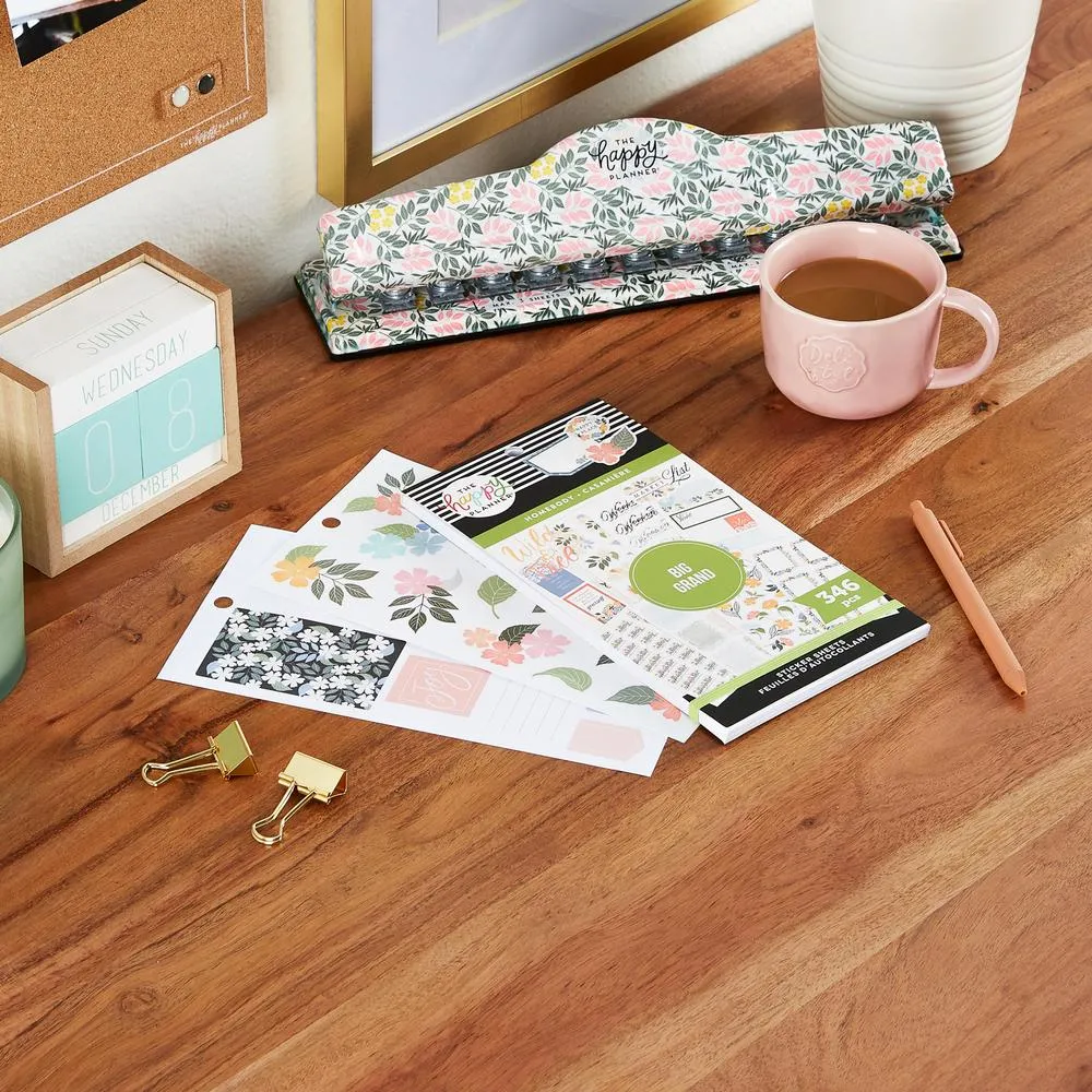 Happy Planner Let's Stay Home stickers Big 346 maison