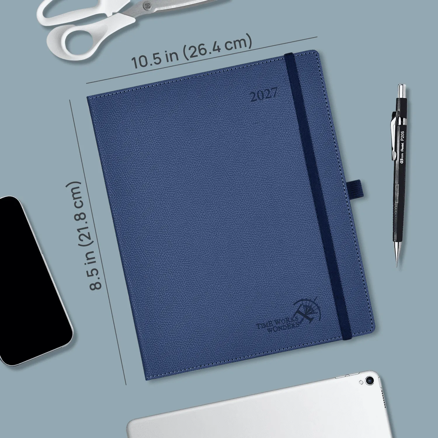 Poprun CETLK7-27 agenda 2027 grand format aigue-marine