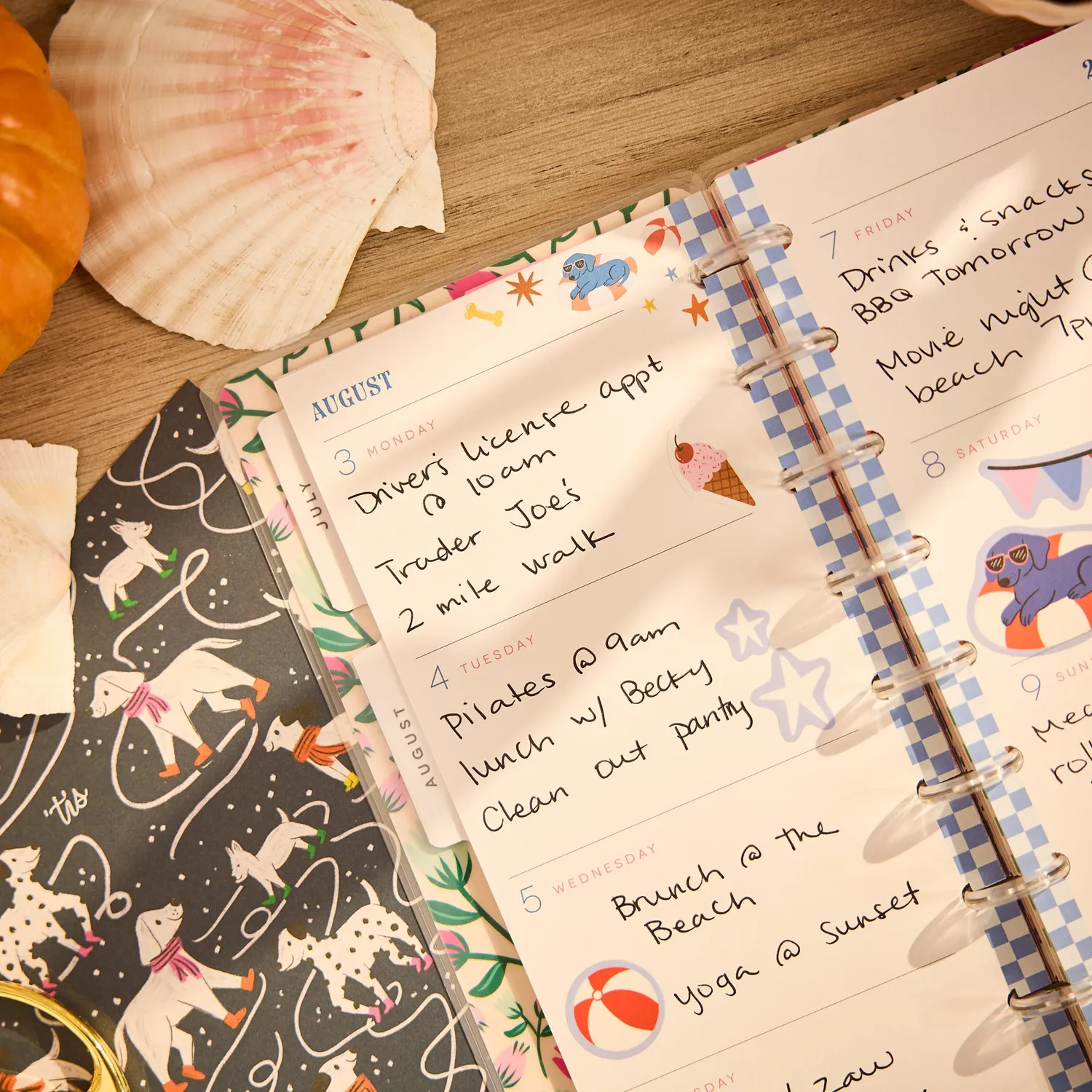 Happy Planner Festive Year agenda skinny horizontal 12 mois