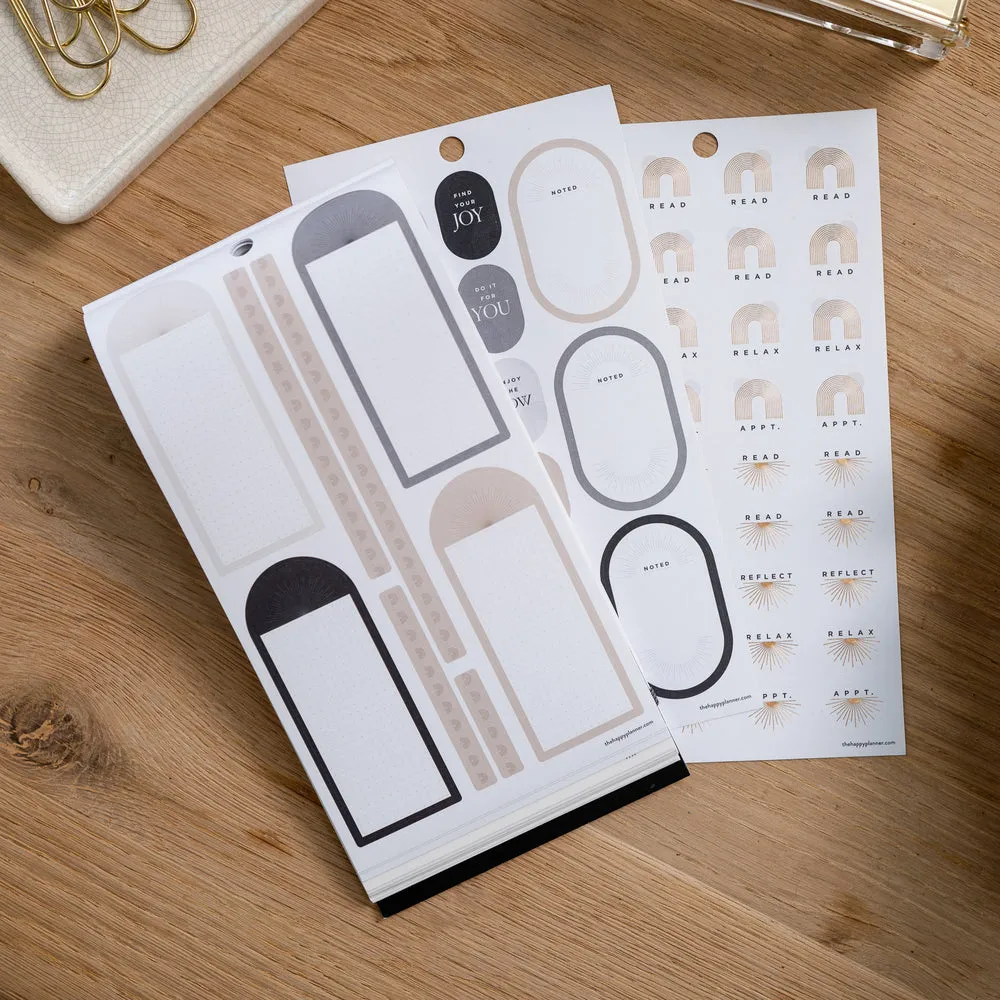 Happy Planner Radiate stickers minimalistes 571 pièces
