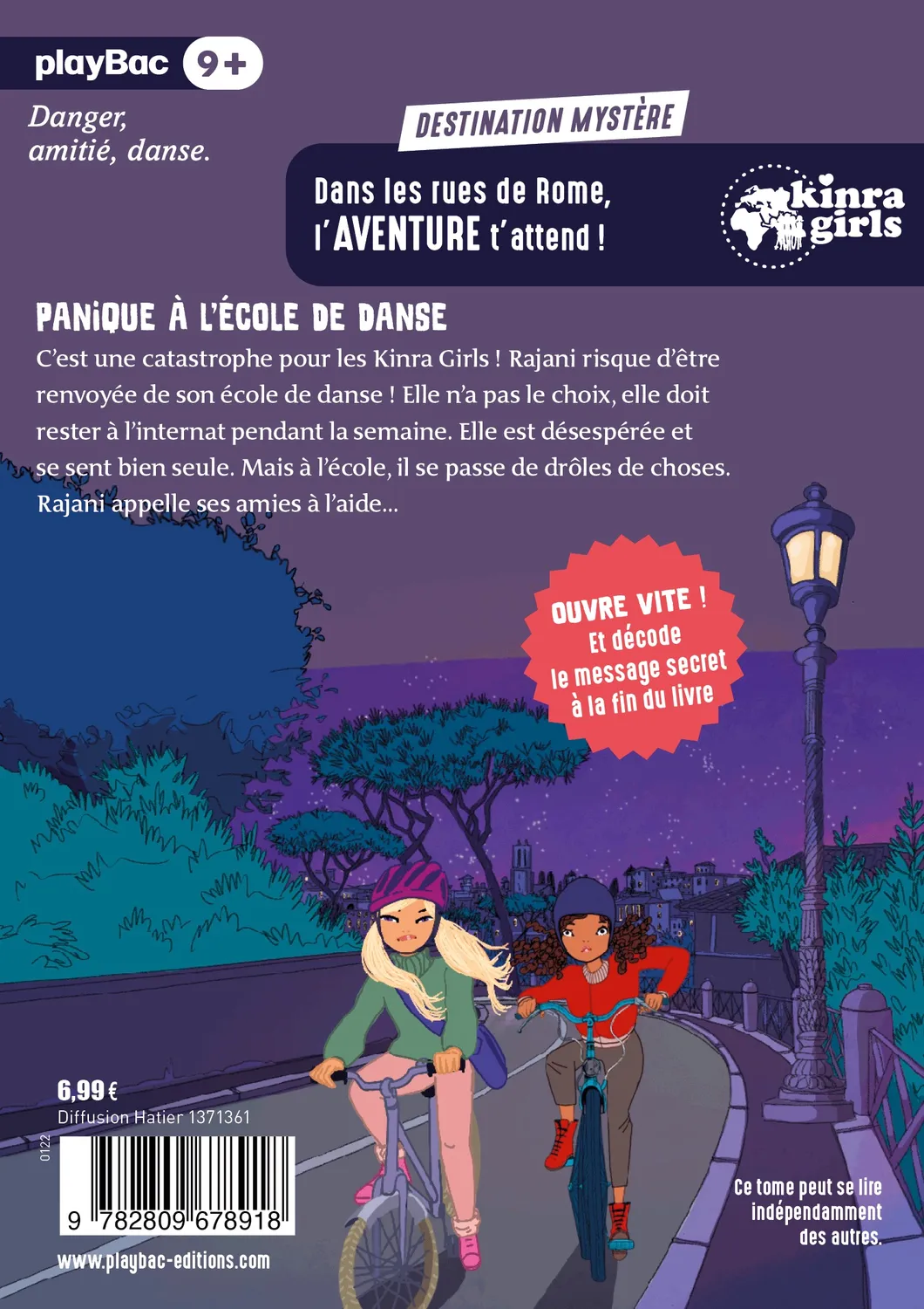 Kinra Girls Destination Mystère Tome 6 roman danse Rome