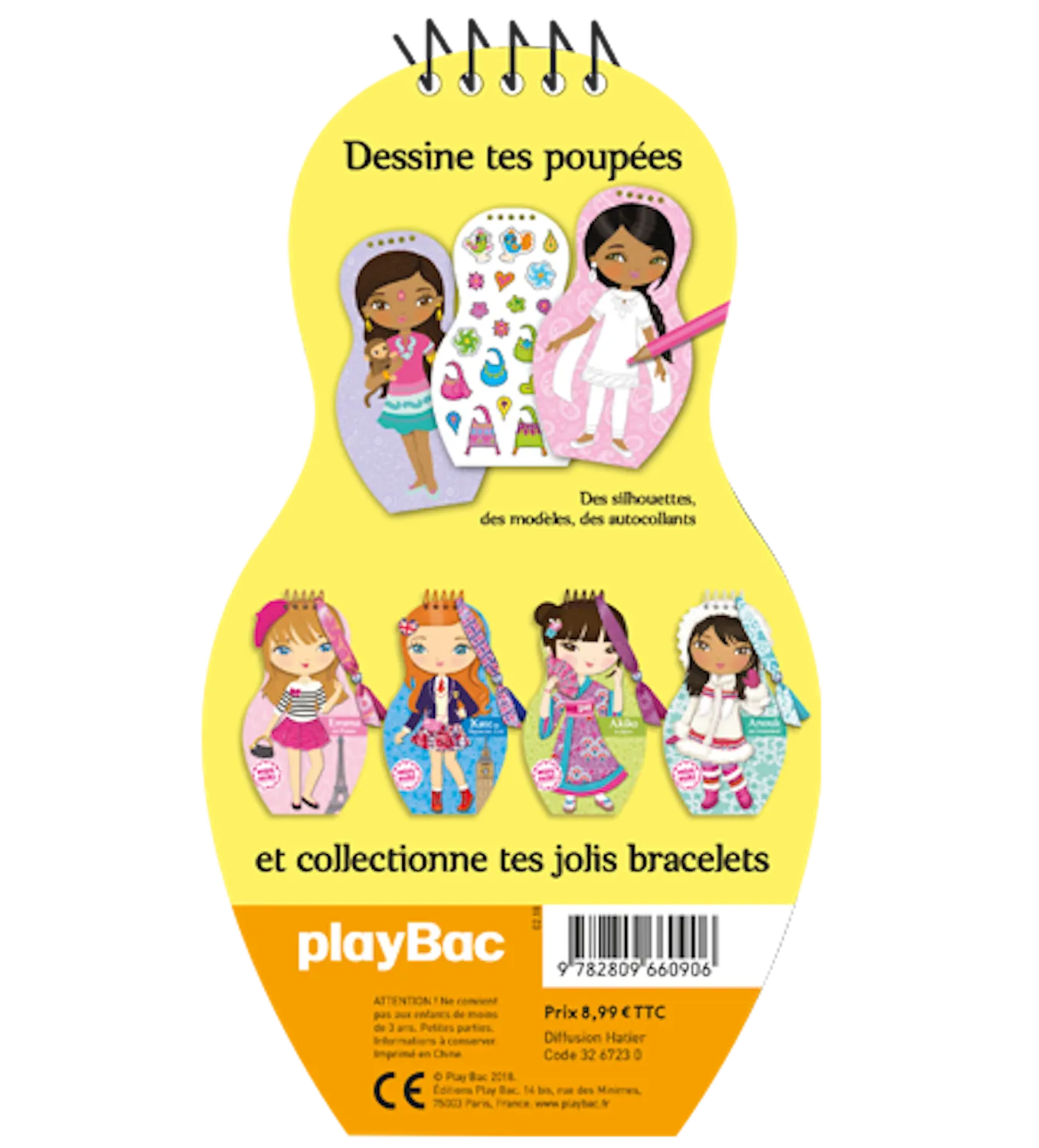 Minimiki Ashna en Inde carnet créatif poupées stickers