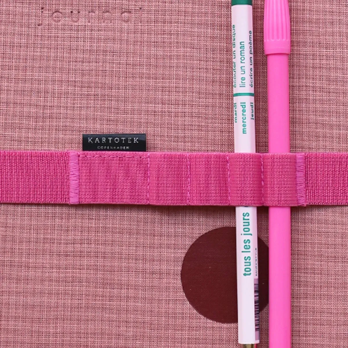 Kartotek A5 Ruby passant porte-stylo 4 stylos