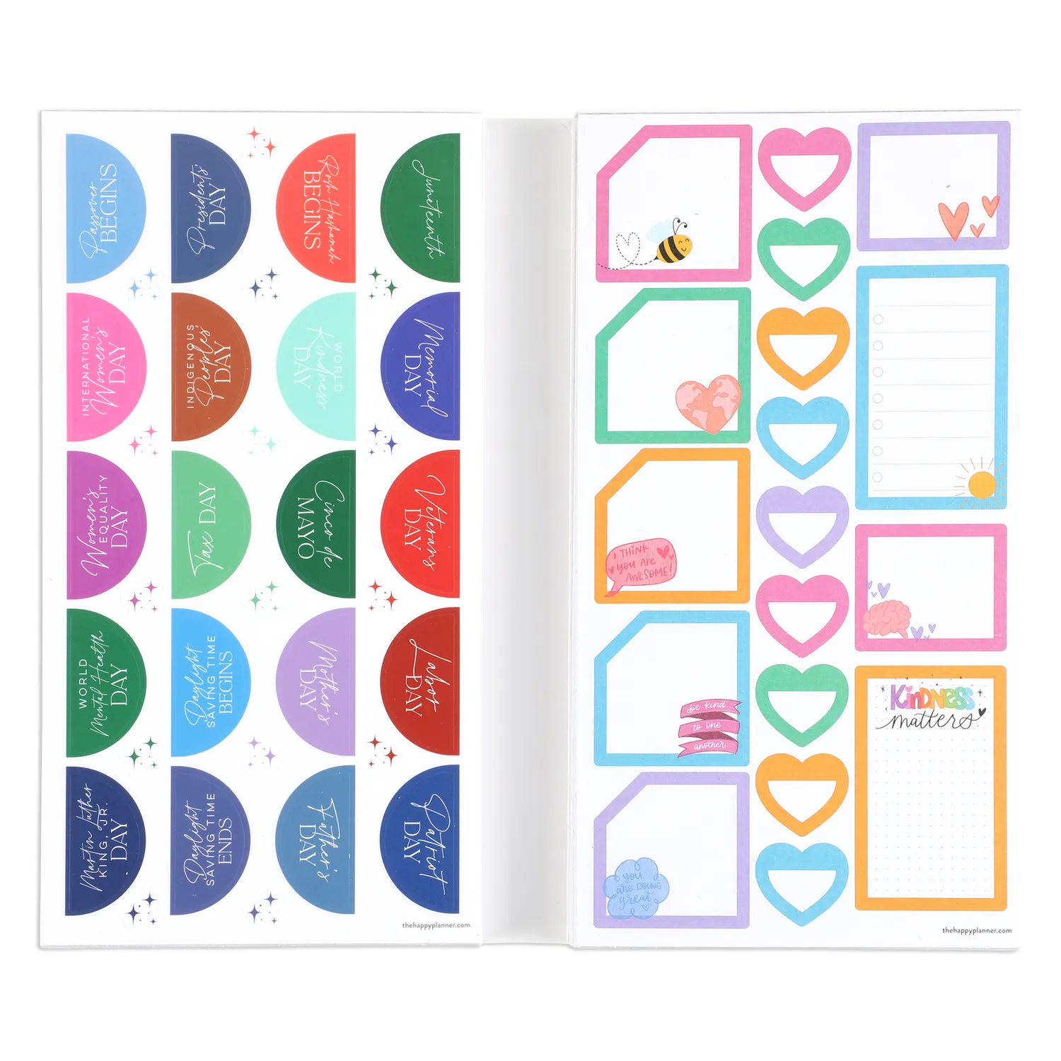 Happy Planner Essential Holidays stickers méga 100 planches