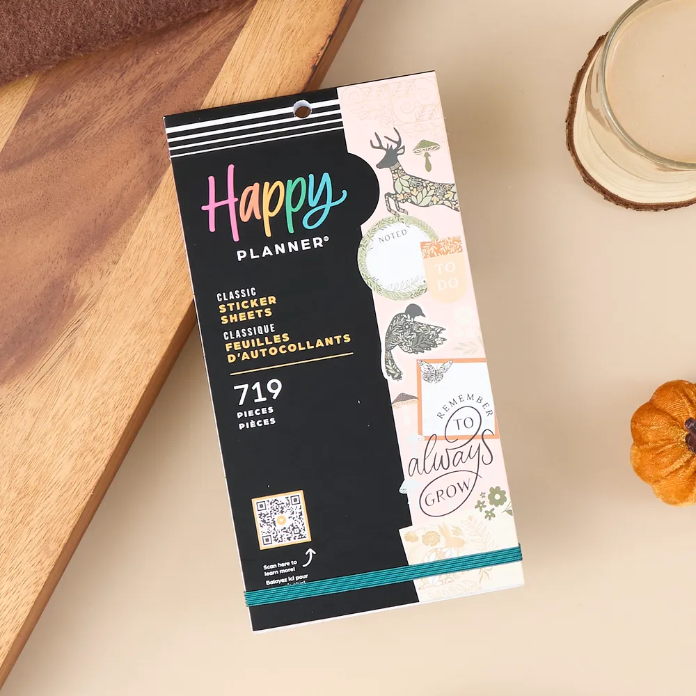 Happy Planner Wild Woods stickers 30 feuilles 719 pièces