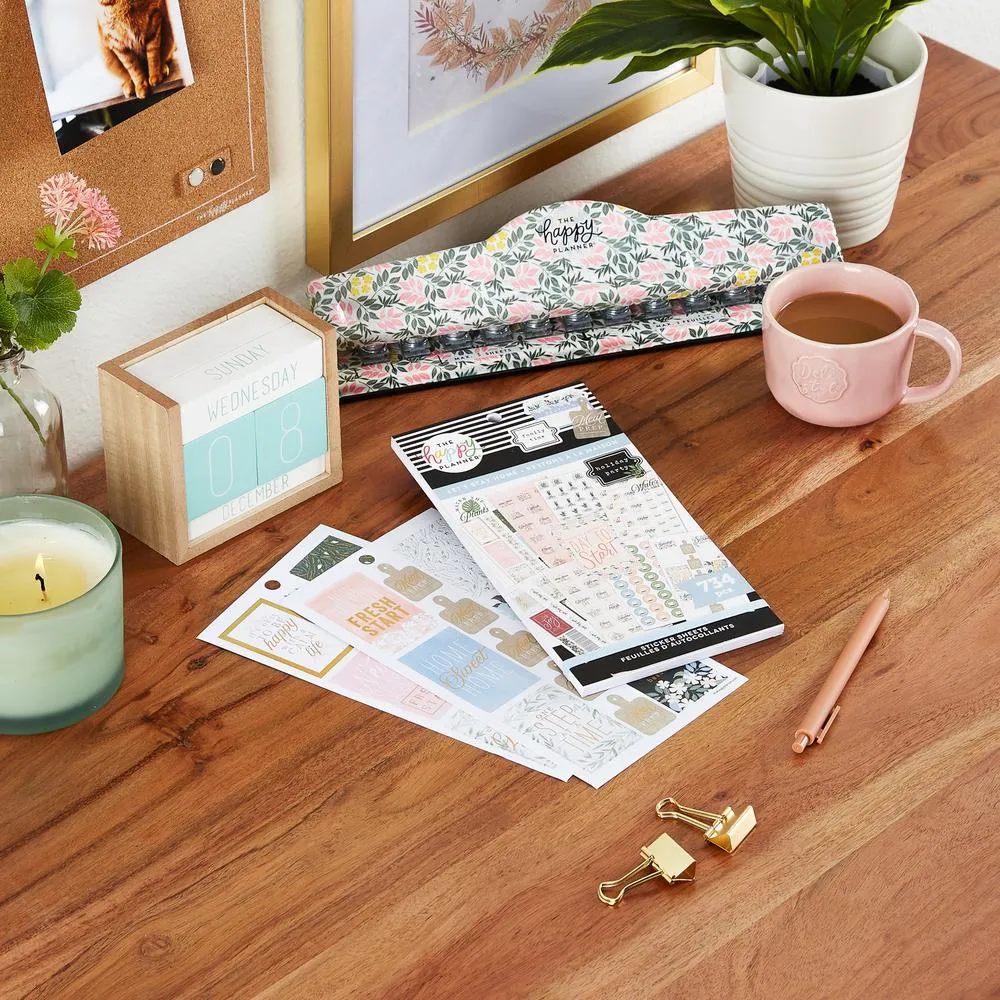 Happy Planner Let’s Stay Home carnet stickers 734 maison
