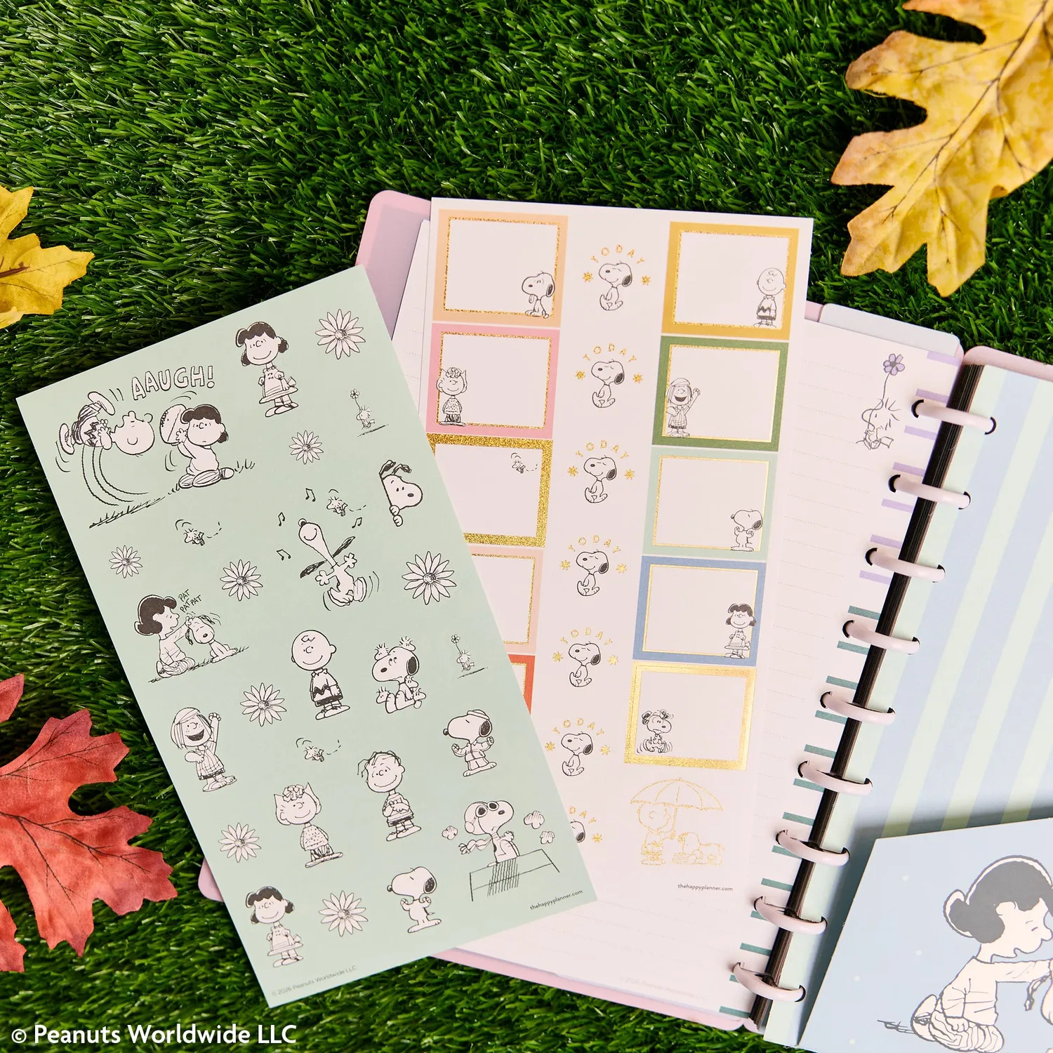 Happy Planner Peanuts Snoopy pack accessoires Classic 24 pièces