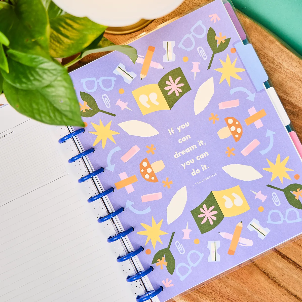 Happy Planner Heart Work agenda enseignant big non daté 12 mois
