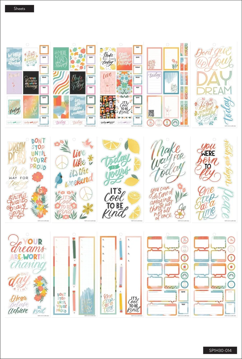 Happy Planner Cool to Be Kind Value Pack stickers 569 pièces