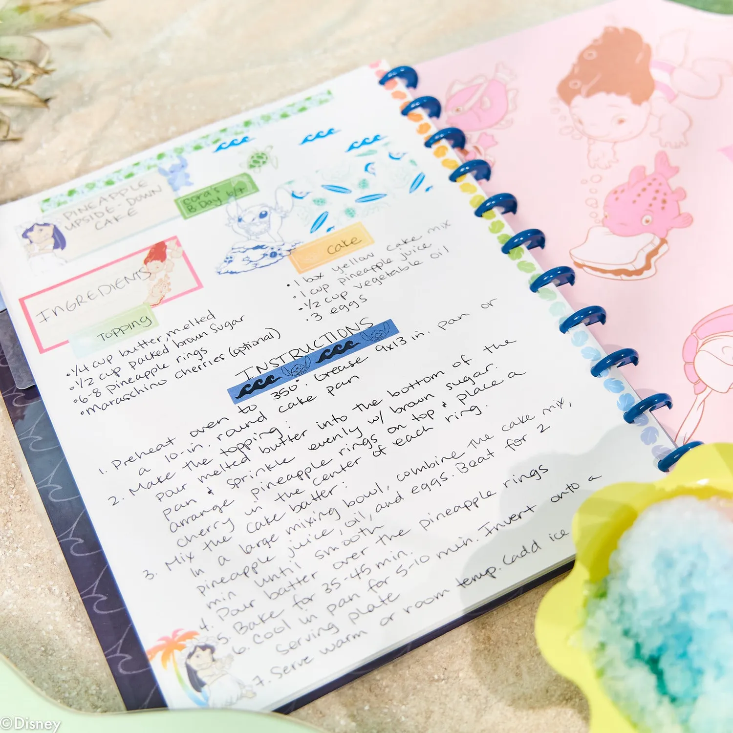 Happy Planner Lilo & Stitch carnet big pointillé ligné 60 feuilles