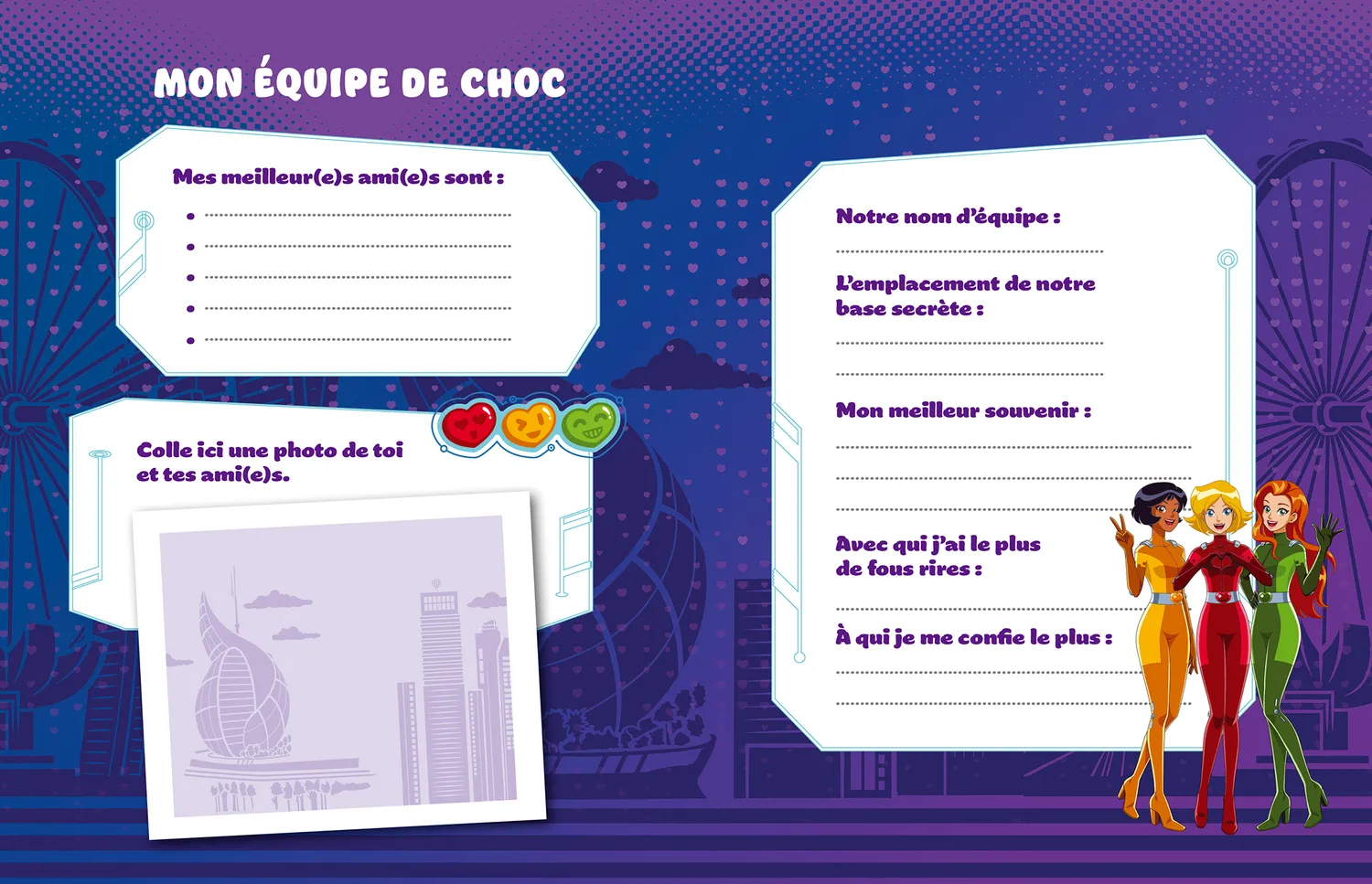 Totally Spies Mon journal secret stylo magique encre invisible