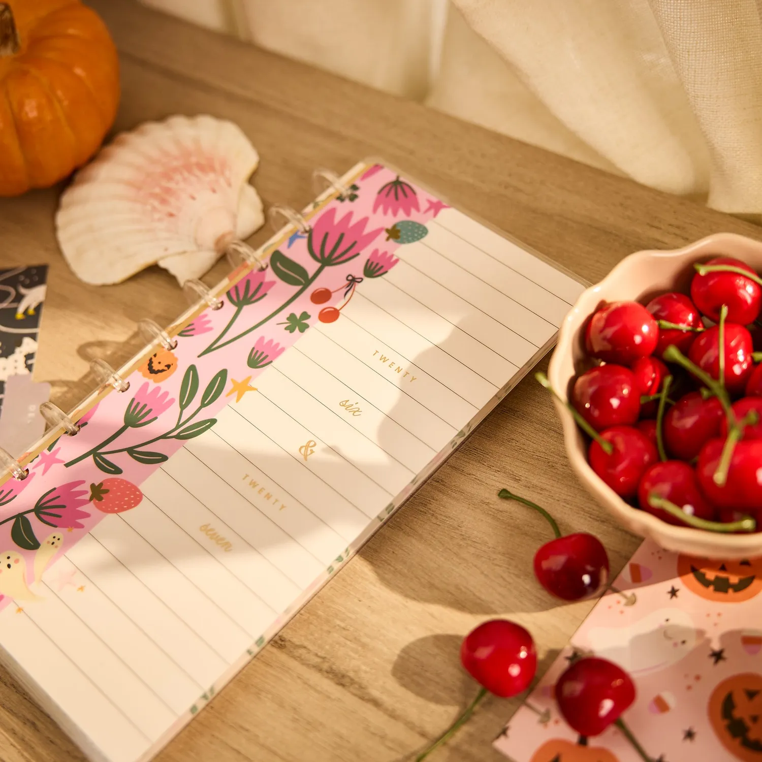 Happy Planner Festive Year agenda skinny horizontal 12 mois
