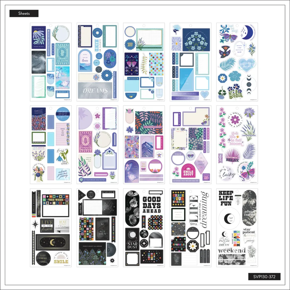Me & my big ideas Color Coordinate stickers agenda 394