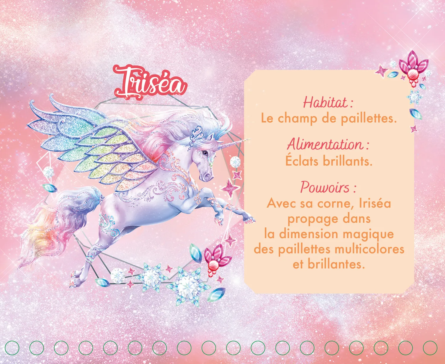 Licornes de rêve Magie des paillettes mini-carnet coloriage stickers