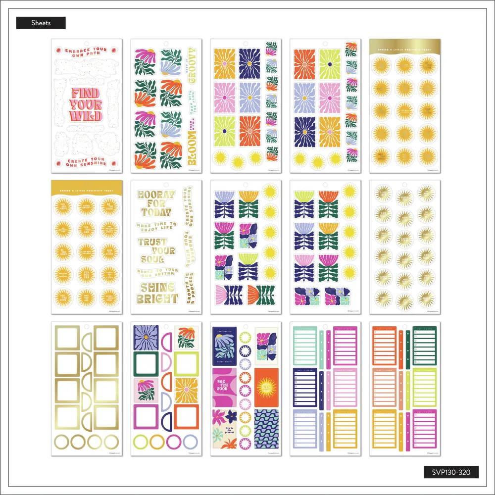 Happy Planner Rio Vibes stickers 30 feuilles vacances