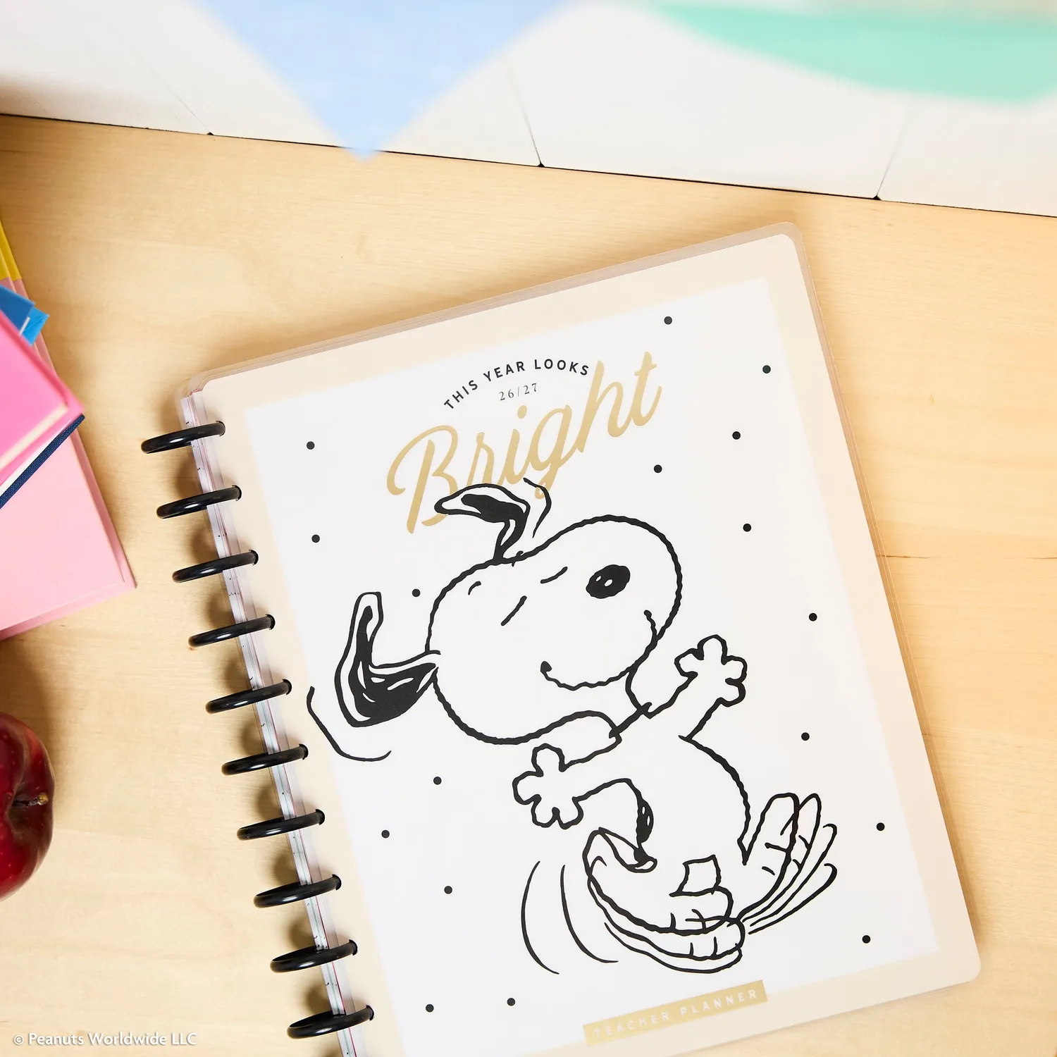 Happy Planner PEANUTS 2026-2027 agenda professeur Big 12 mois SNOOPY