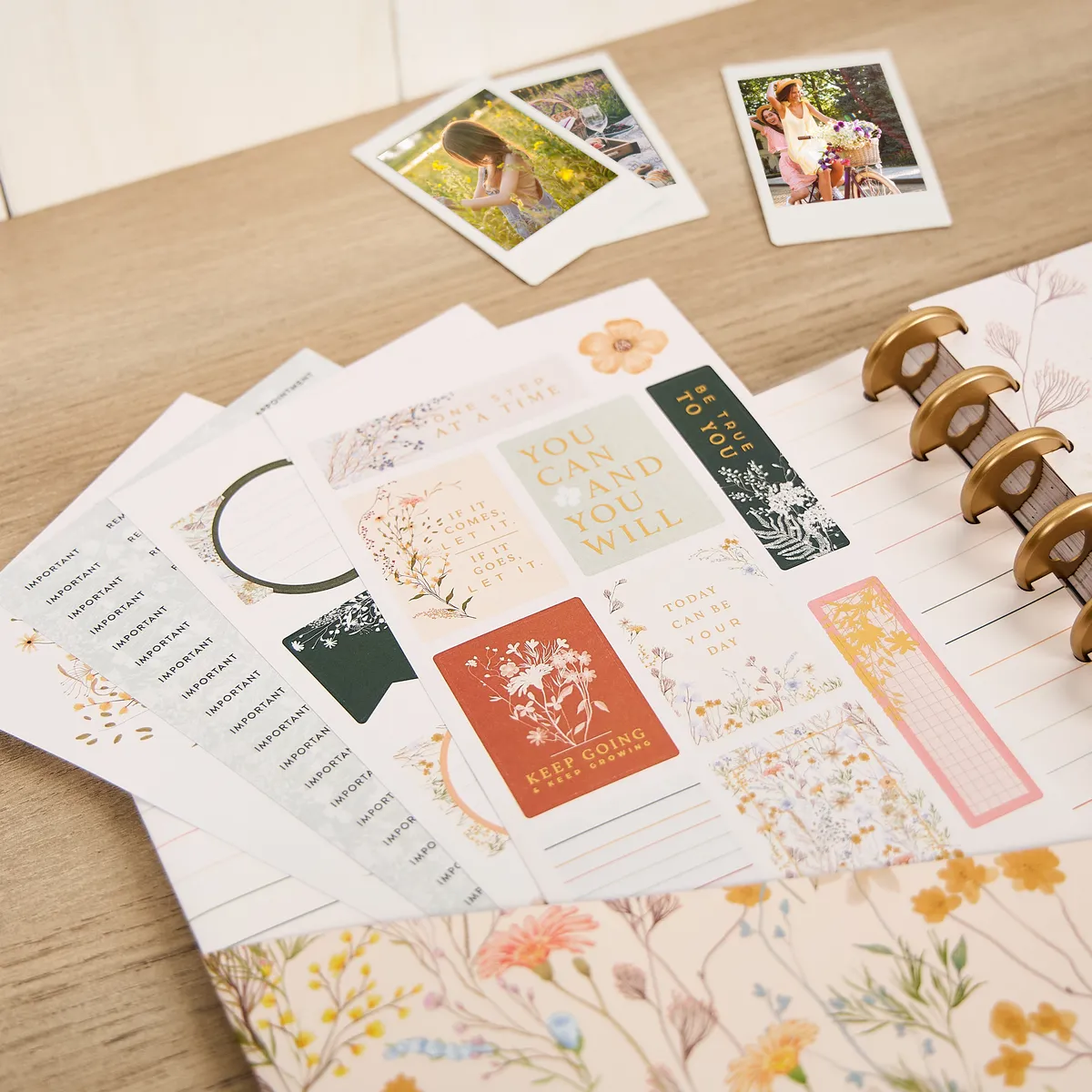 Happy Planner Spring Fields kit accessoires big floral