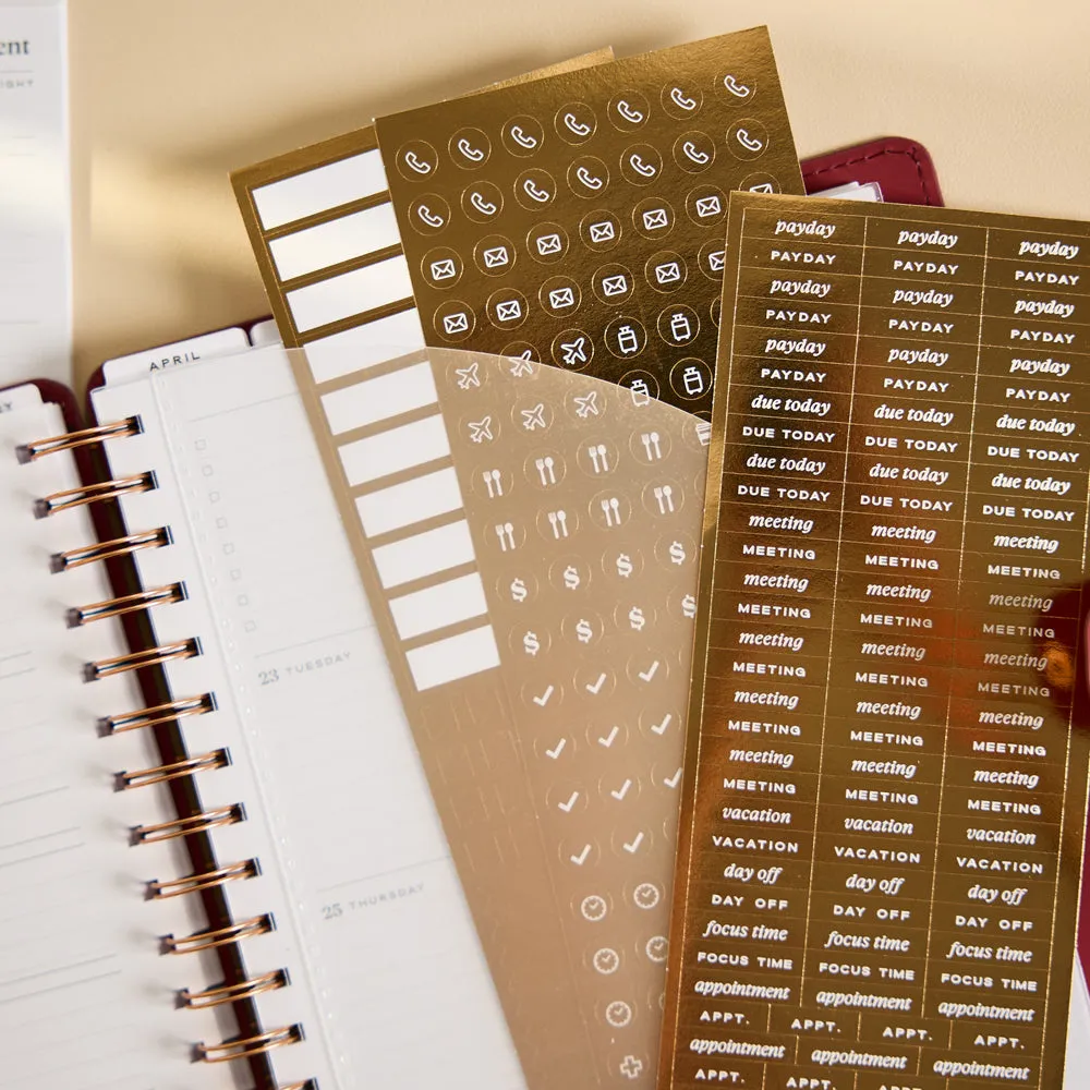 Happy Planner Citrine Work & Life extension spirale Classic 40 pages