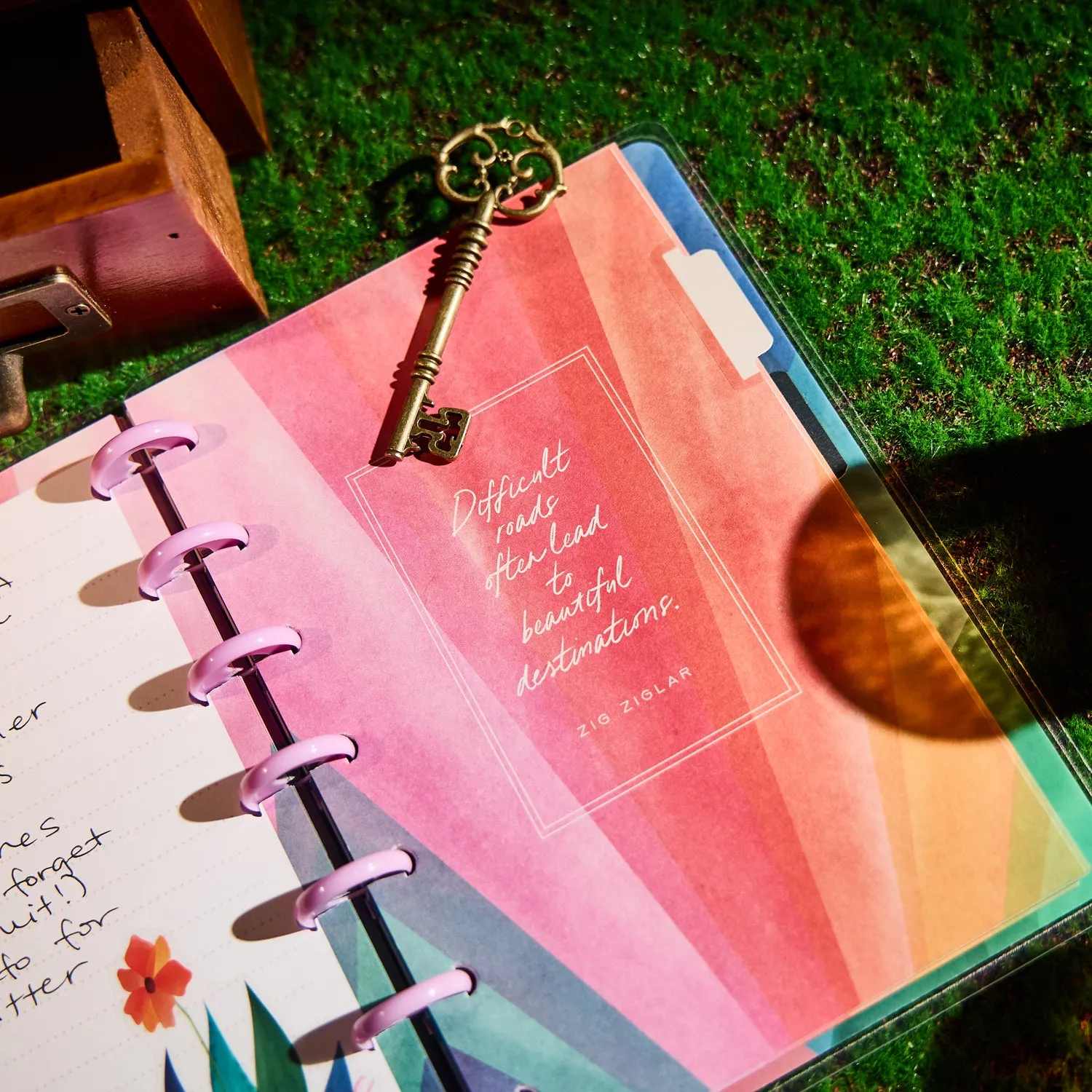 Happy Planner Floral Energy carnet mini pointillé 60 feuilles