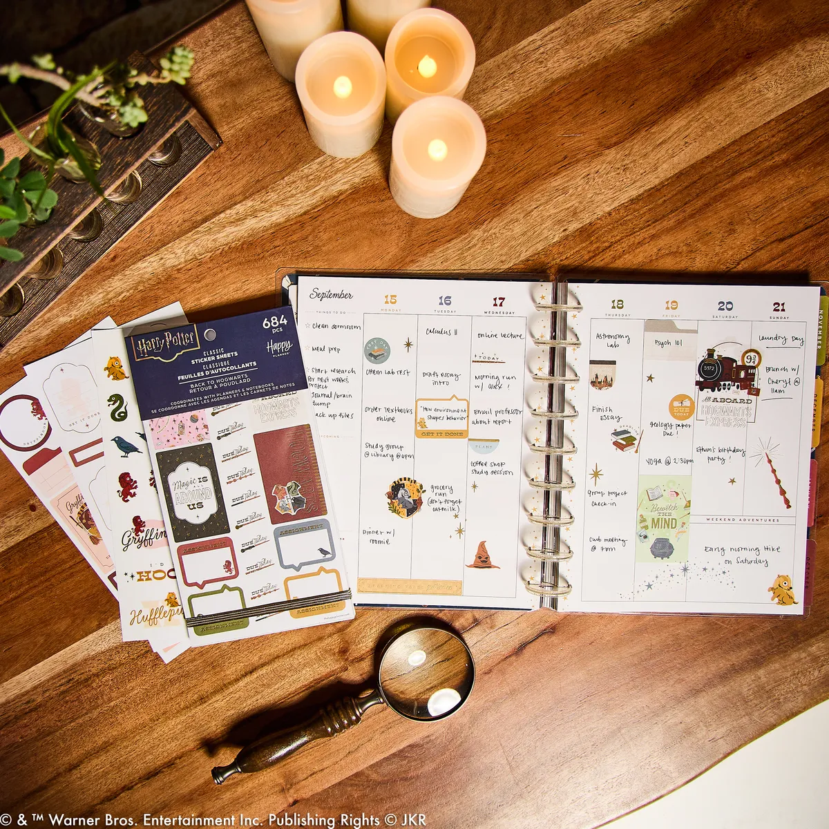 Happy Planner Harry Potter Student stickers Classic 684 foil