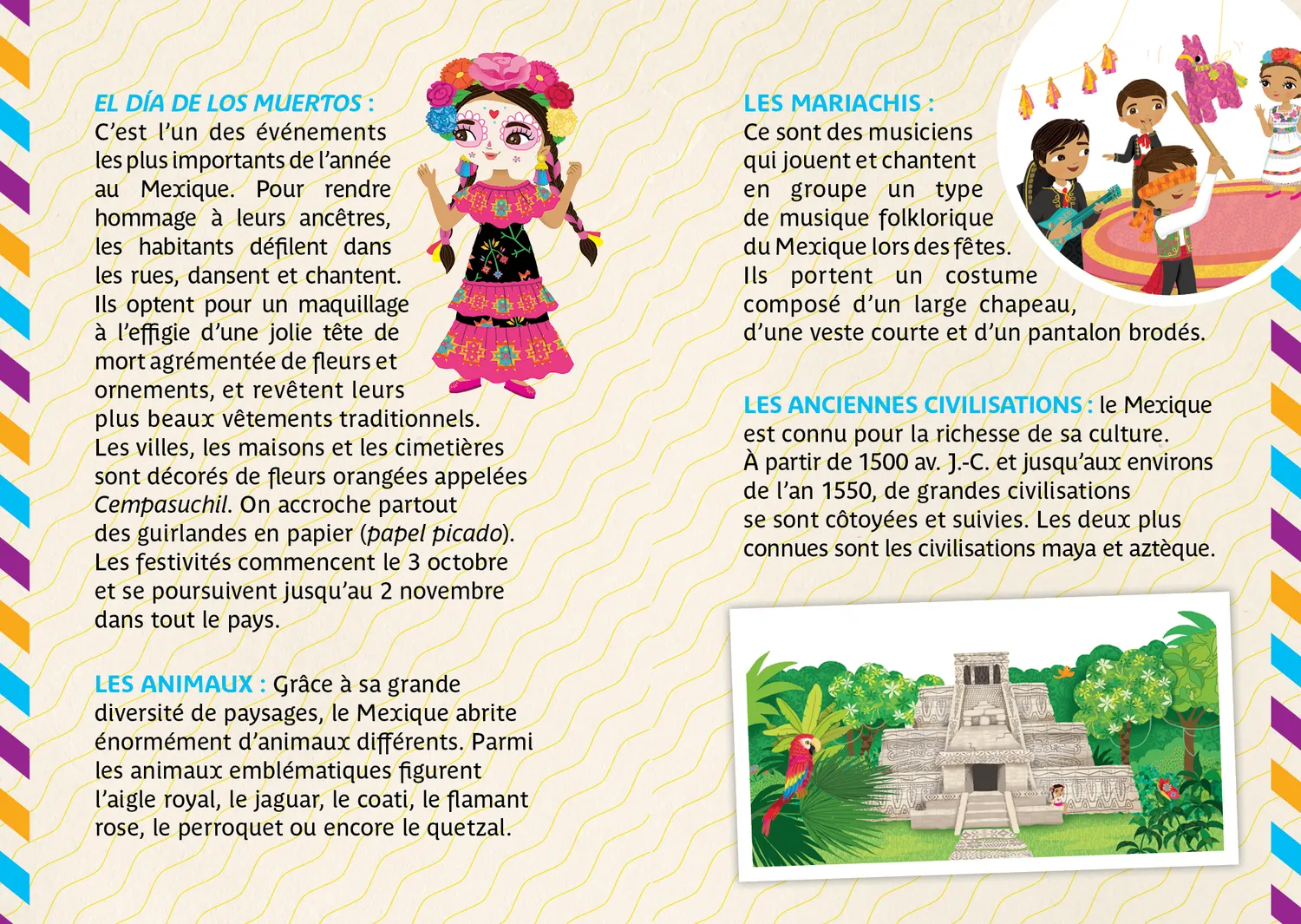 Minimiki Créations du monde Bracelets fête Mexicaine kit créatif