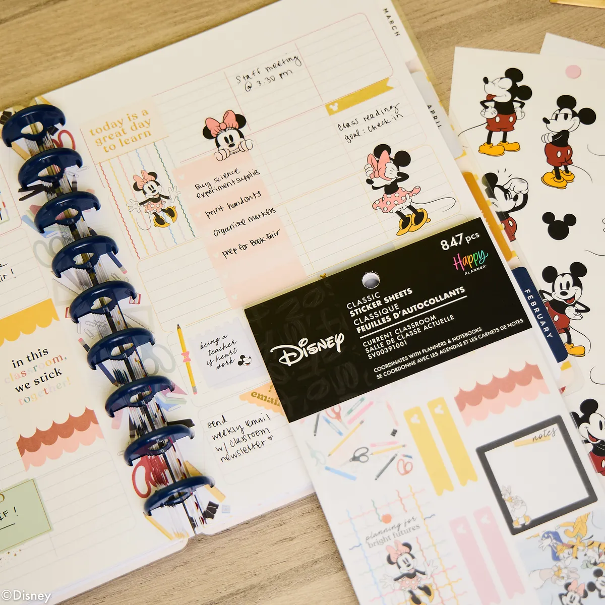 Happy Planner Disney Mickey & Friends stickers Value Pack 847 pcs
