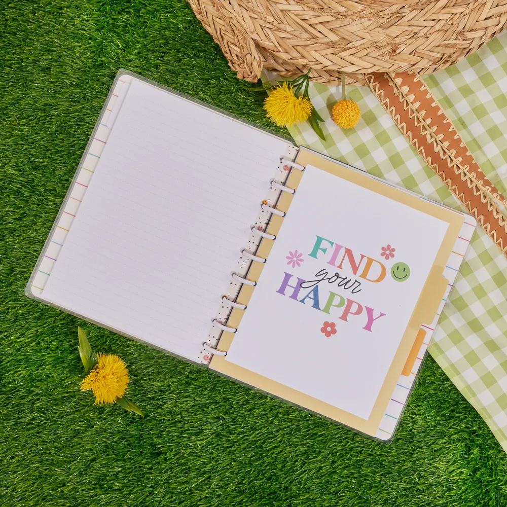 Happy Planner Checkered Brights Classic carnet 60 feuilles ligné pointillé