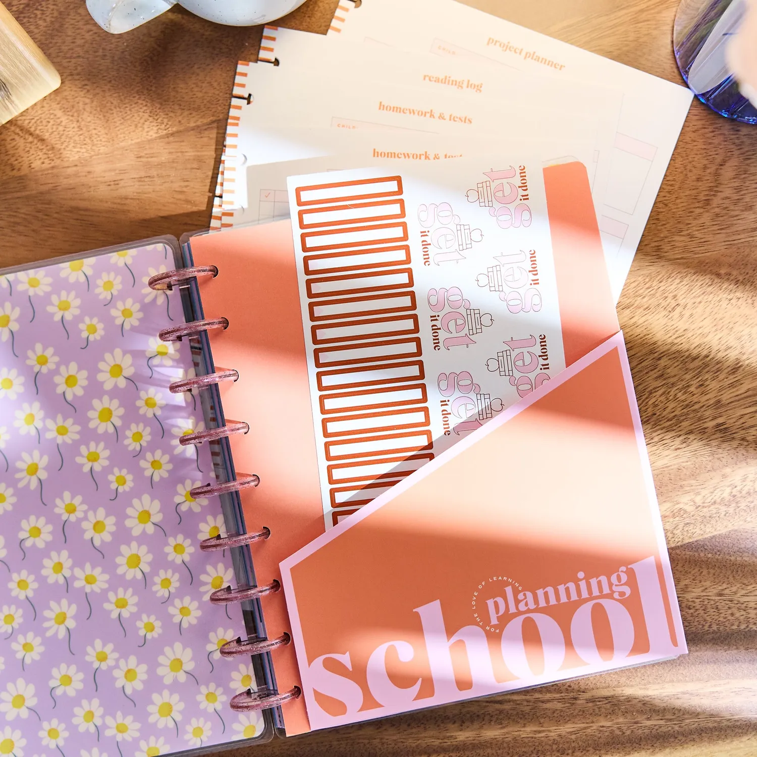 Happy Planner School Planning extension agenda Classic famille