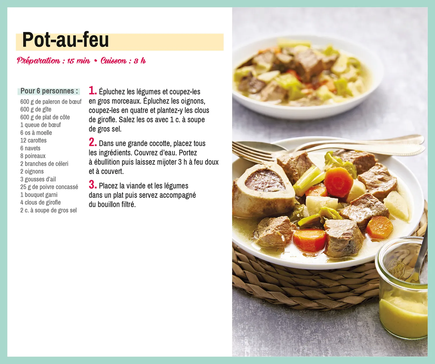 Frigobloc Mini Hebdomadaire 2024 calendrier frigo recettes