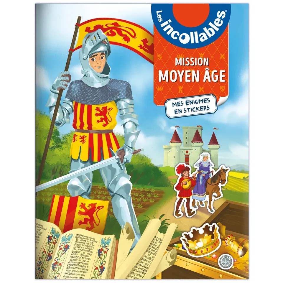 Les Incollables Mission Moyen Âge énigmes stickers 200